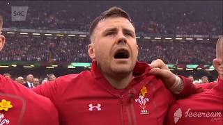 Flint Male Voice Choir at Wales 6 Nations match vs England 23 Feb 19 [upl. by Pandolfi]