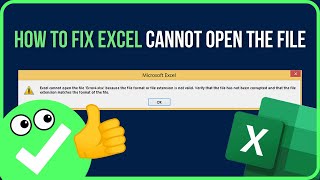 FIXED EXCEL CANNOT OPEN THE FILE  How to Fix Excel Unable to Open File [upl. by Idid334]