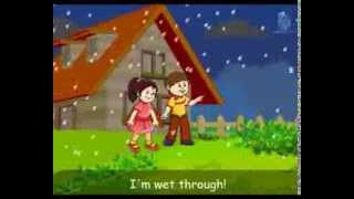 Pitter Patter Rain Drops   Nursery Rhyme in Cartoon By Pocket Rhymes [upl. by Tronna]