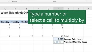 Multiplication in Microsoft Excel [upl. by Vannie562]