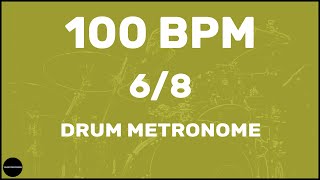 68  Drum Metronome Loop  100 BPM [upl. by Rahm]