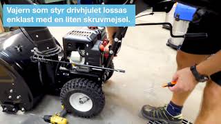 Tips Byte av drivrem på snöslunga [upl. by Mildrid]