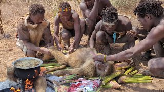 The unknown cultural attributes of bushmen of sothern kalahari desert  cooking in tbe wilderness [upl. by Deehan34]