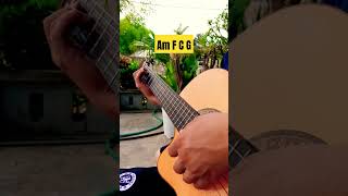 Chords Am F C G lesson shorts [upl. by Ahsekar]