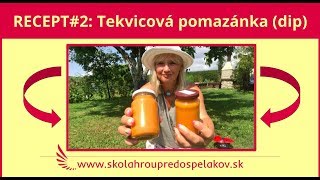 RECEPT2 Tekvicová pomazánka dip Miriam Štolfová [upl. by Tami]