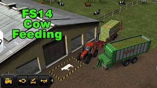 Fs14 Farming Simulator 14  Cow Feeding  İnek Besleme Timelapse 33 [upl. by Nallid752]