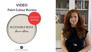 Paint Colour Review Sherwin Williams Accessible Beige UPDATED SW 7036 [upl. by Gillie]