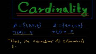 Cardinality of a set ll concept ll by Simkhada IR [upl. by Husein]