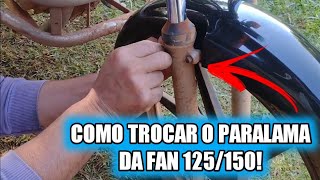 COMO TROCAR O PARALAMA DA FAN 125 E DA FAN 150 [upl. by Mit]