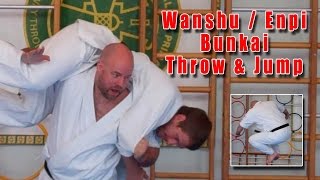 Practical Kata Bunkai Wanshu  Enpi Throw amp Jump [upl. by Kcirdled]