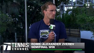 Alexander Zverev On Coming Back After Injury  2024 Rome Semifinals [upl. by Iborian]