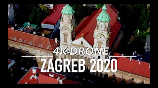 ZAGREB Drone 4K HRVATSKA CROATIA [upl. by Enneirdna]