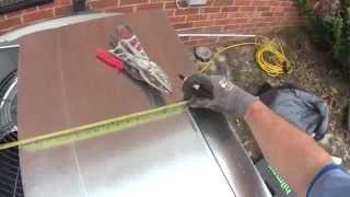 HVAC Installation How To Build A Sheetmetal Duct Transition Or Blowout [upl. by Enerahs]