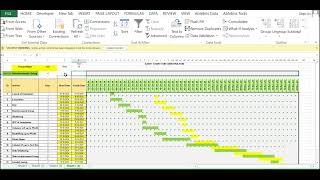 Gantt Chart  use of vlookup and data validation excel gantt anshgyantech [upl. by Marchelle141]