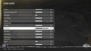 CFB25 Best CPU vs CPU Sliders Quick Upload Update  Official Relocation Football League Sliders [upl. by Beitch]