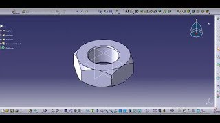 How to draw nut and bolt in catia v5 [upl. by Ellata634]