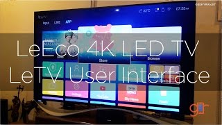 LeEco LeTV 4K Smart TV Features amp Interface Overview [upl. by Neerol]