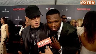 Eminem Gets InterviewCrashed by 50 Cent Who Is This Guy [upl. by Ahselrac]