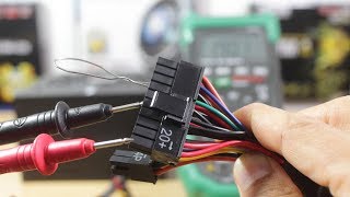 How To Test A Power Supply Unit PSU With A Digital Multimeter  Advanced Troubleshooting [upl. by Odrarebe]