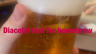 Diacetyl test for homebrew beer [upl. by Jovita]