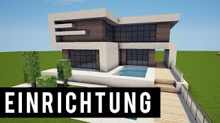 MODERNES HAUS EINRICHTEN in MINECRAFT TUTORIAL HAUS 169 [upl. by Ekez]