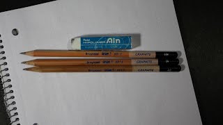 Bruynzeel Design Pencils in HB 1B and 2B Review [upl. by Loren]