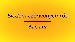 Siedem czerwonych róż  Baciary karaoke cover bez linii melodycznej [upl. by Ahsaetal]