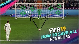 FIFA 19 HOW TO SAVE ALL PENALTIES TUTORIAL  HOW TO DEFEND PENALTIES Pks TRICK [upl. by Dibri]