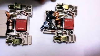 Miniature Circuit Breaker MCB  Construction  Principle of operation [upl. by Enihsnus]