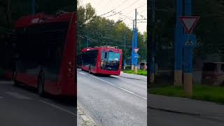 Bratislava Trolleybus 44 Skoda SOR TNS 12 in Bratislava at Depo Hroboňova [upl. by Dilahk]