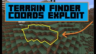 Terrain Pattern Finder v2 Coordinate Exploit 2b2t Very Fast 112116 [upl. by Neiht]