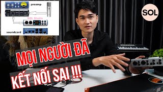 SOL Studio Hướng Dẫn Kết Nối Soundcard Với Preamp Micro Vào Máy Tính II Chất Lượng Âm Thanh Tốt Hơn [upl. by Jerusalem]