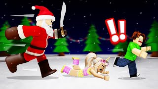 Escape From EVIL SANTA Roblox Flee The Facility [upl. by Bryce764]