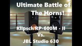 Lets Get Ready to Rumble Klipsch RP600M II Vs JBL Studio 630 Comparison Review [upl. by Piane]