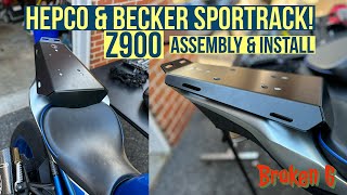 Hepco amp Becker Sportrack Kawasaki Z900 Assembly amp Install kawasaki z900 motorcycle sportbike [upl. by Aba397]