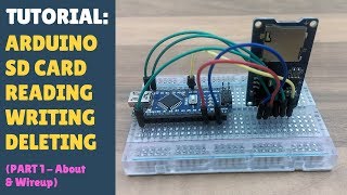 TUTORIAL Micro SD Card Reader  Writer How to Quickly Get Started  Arduino Module DIY  Part 1 [upl. by Annaohj]