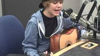 Justin Bieber quotOne Timequot acoustic [upl. by Ahsenot]