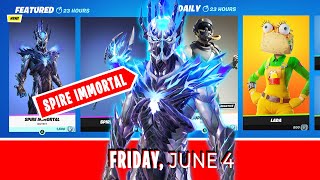 NEW SPIRE IMMORTAL Skin amp PILEDRIVER Pickaxe returns after 1017 days ITEM SHOP June 4 [upl. by Eamaj651]