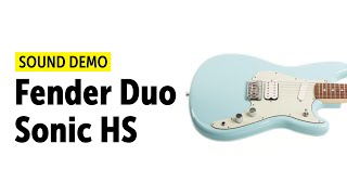 Fender Duo Sonic HS Sound Demo no talking [upl. by Occir731]