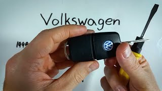 How to resetreprogram VW remote key or change the battery Audi Skoda SEAT [upl. by Helman]