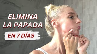 8 minutos para ELIMINAR LA PAPADA  Ejercicios fáciles YOGA FACIAL para adelgazar el doble mentón [upl. by Dlanger]