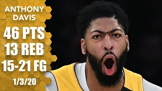 Anthony Davis dominates Pelicans with 46point performance  201920 NBA Highlights [upl. by Lissner102]