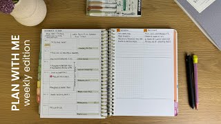 PLAN WITH ME  weekly planning edition [upl. by Nani828]