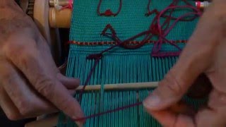 How to weave a horizontal row of thrima kushu Bhutan [upl. by Chick]