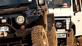 Jeep Wrangler Rubicon versus Land Rover Defender  4xOverland [upl. by Eixel]