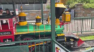 Six Flags Great Escape Storytown Train Runbys 72124 [upl. by Yole]