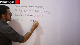 K mean clustering algorithm  Solved problem [upl. by Narih]