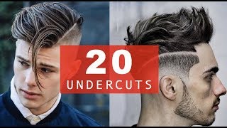 20 Different Undercut Hairstyles  BEST 20172018 Trends for Men [upl. by Alemak]