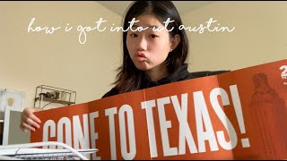 how i got into ut austin GPA RANK SAT CLASSES RESUME ESSAY and ofc ADVICE [upl. by Lleuqar850]