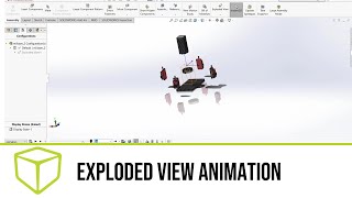 Animating an Exploded View in SOLIDWORKS [upl. by Assirual283]